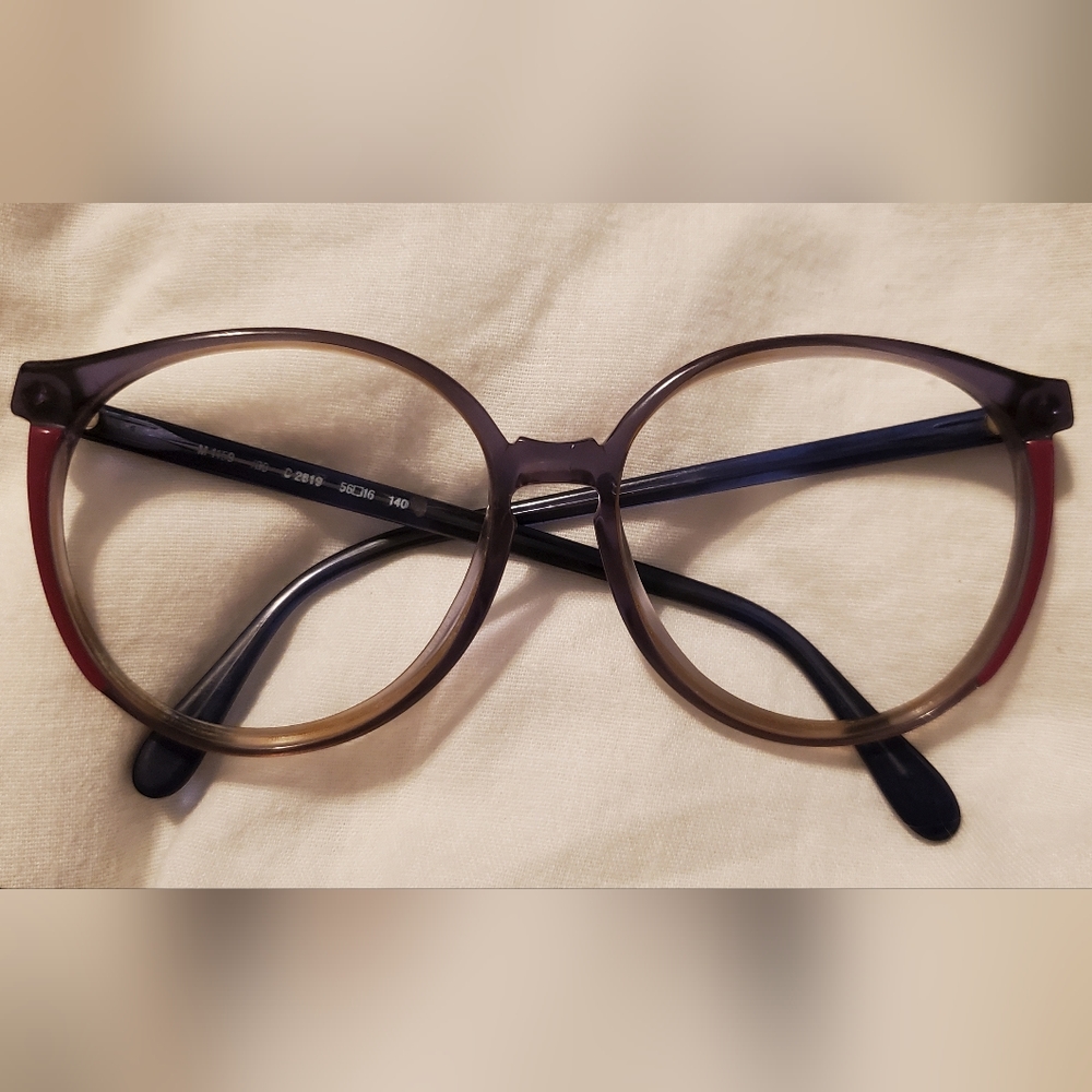 Oversized purple vintage glasses
